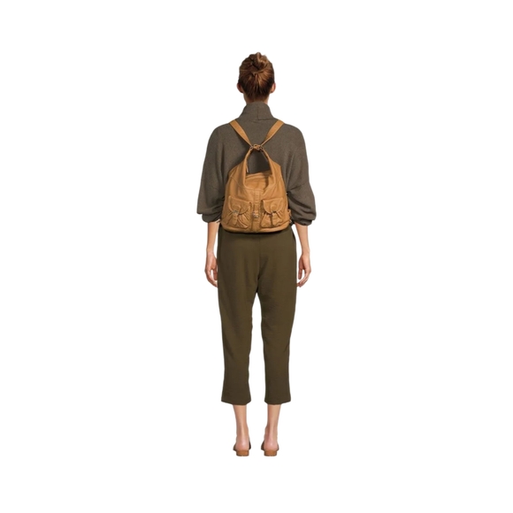 Janey Jane Convertible Back Pack Brown
